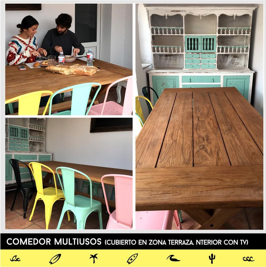 Cocos Surfhouse Hostel San Juan De La Arena Bagian luar foto