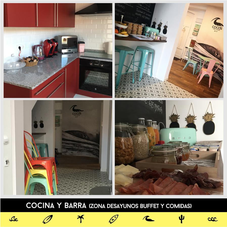 Cocos Surfhouse Hostel San Juan De La Arena Bagian luar foto